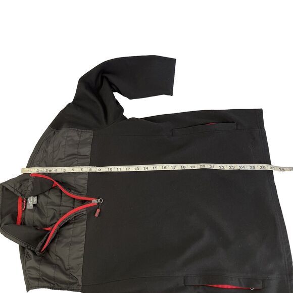 Mens Eddie Bauer 1/4 Zip Pullover Sweatshirt Jacket Size Medium Black - Picture 4 of 8